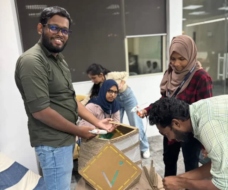 Vesak lantern making